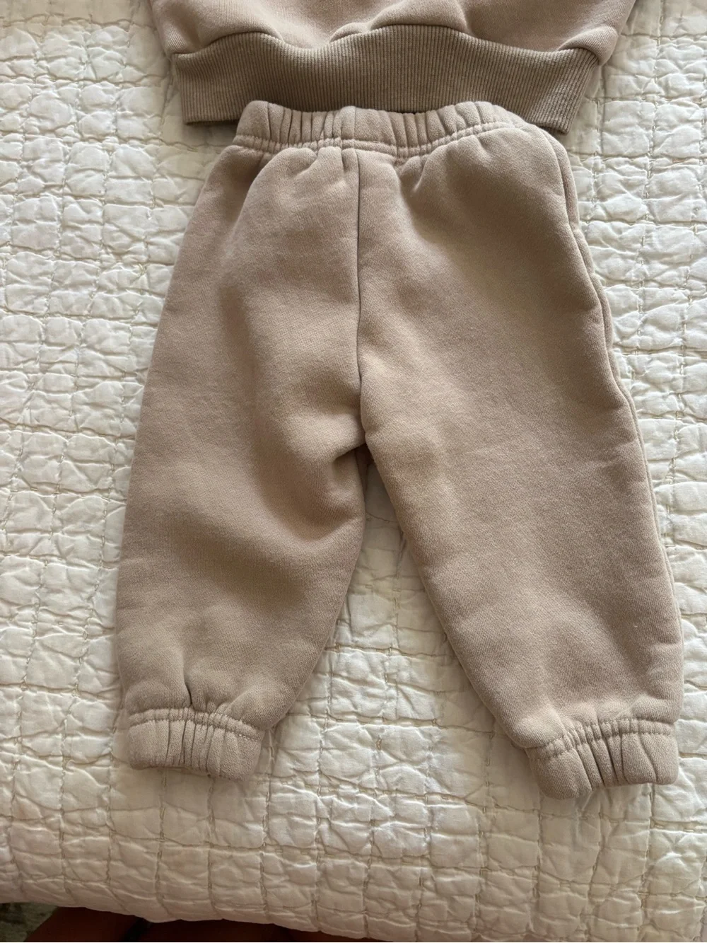 Purely Little Baby Neutral Tan Sweatshirt & Jogger Set